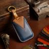 Handmade Genuine Leather Key Cover & Chain for Land Rover, Range Rover, Discovery 5, Jaguar - Crazy Horse Leather