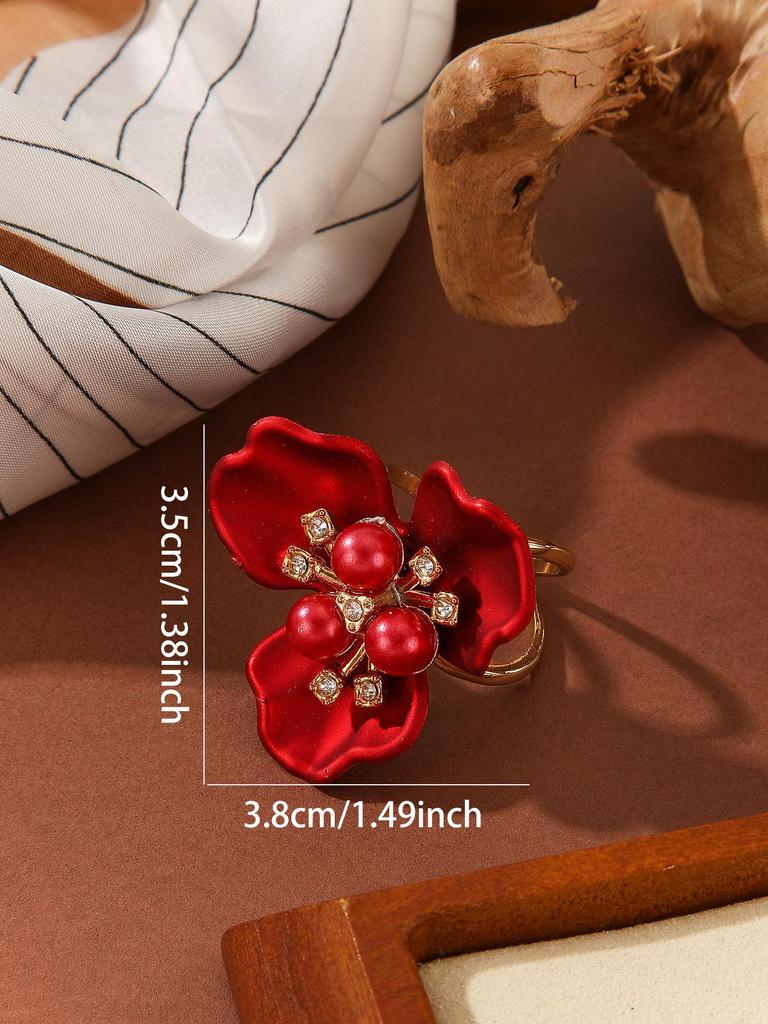 Retro Französische Kamelienblüten Schal Schnalle - Handgefertigtes High-End Modeaccessoire