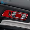 For Ford Mustang GT Dark Horse EcoBoost 2024 2025 2026 LHD RHD Real Soft Carbon Fiber Sticker Car Door Inner Handle Frame Trim