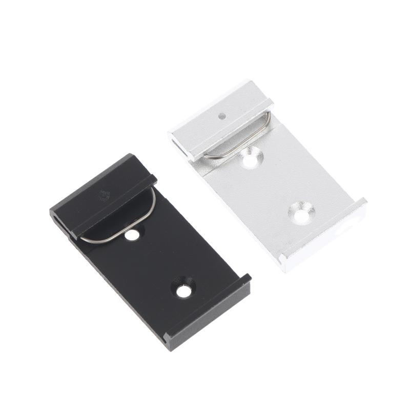 25MM 35MM 45MM Metal DIN Rail Fixed Clamp Clip Relay Mounting Buckle Simple Fixing Rack With Mounting Holes