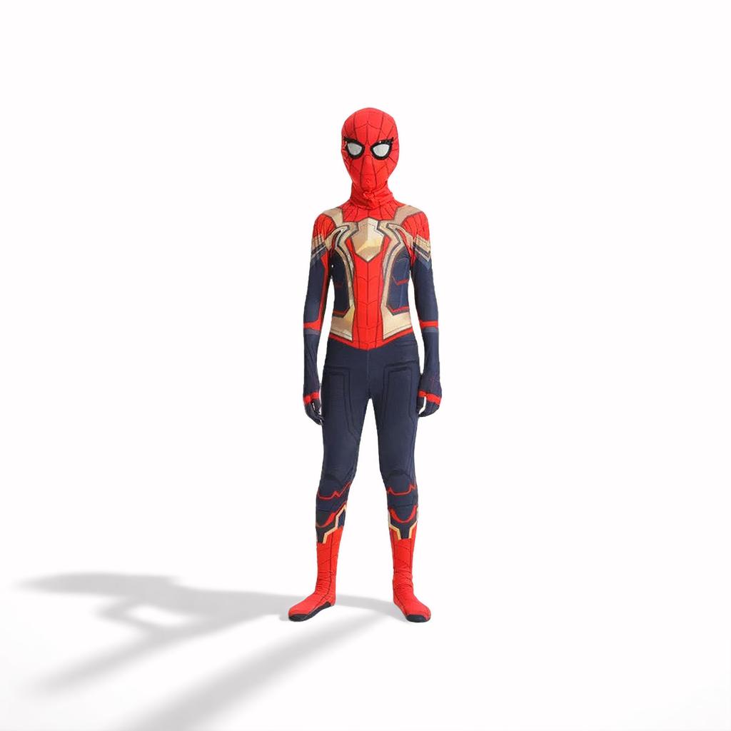 Halloweenový Spider-Man overal Zlatý No Way Home Cosplay kostým Děti Dospělí Hraní rolí