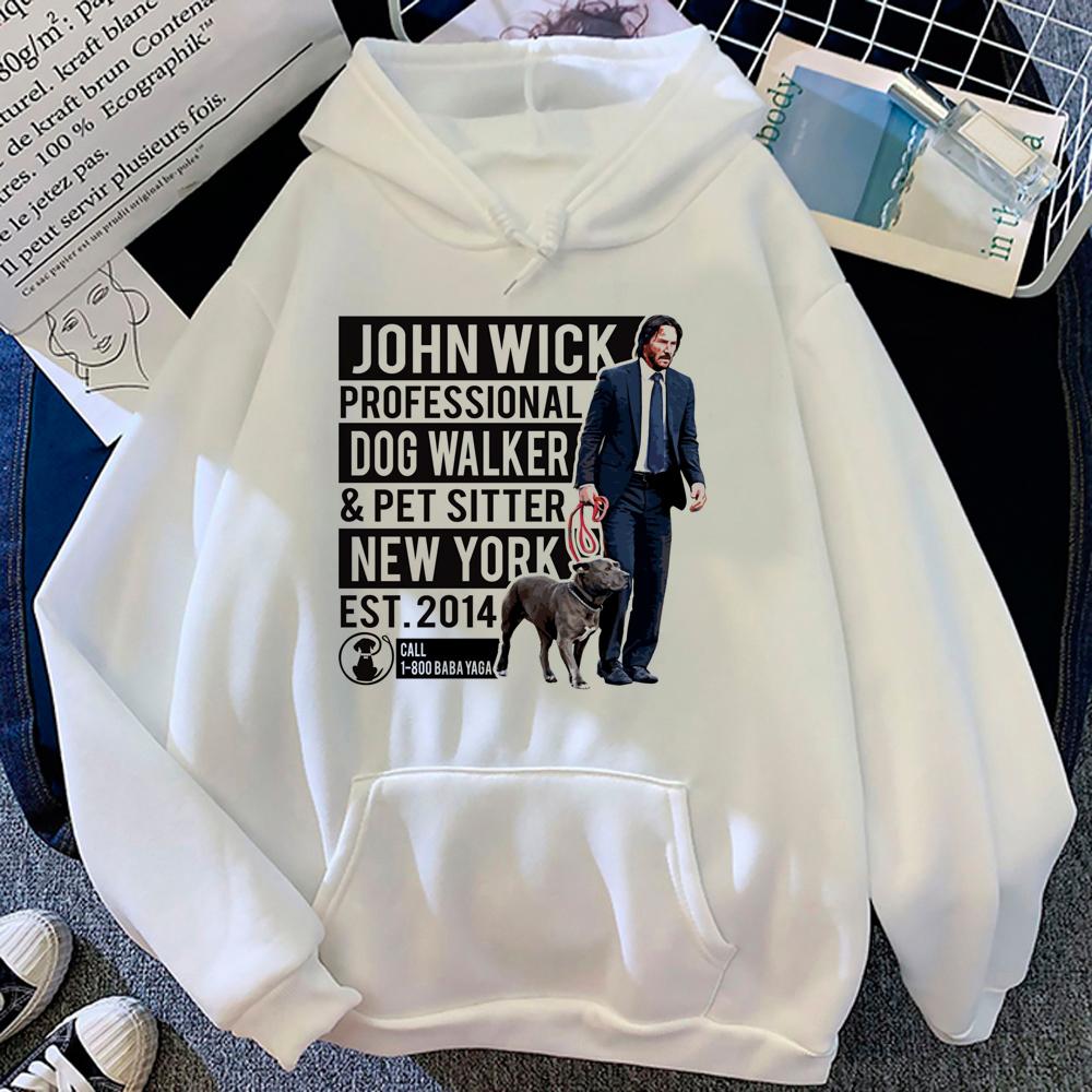 Mikiny John Wick Dámské Unisex gothic graphic y2k estetický svetr 2023 svetr dámský estetický svetr