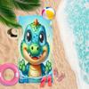 Extra Large Cute Little Crocodile Print Microfiber Beach Towel Machine Washable Soft Absorbent Quick Dry Towel For Pool Camping