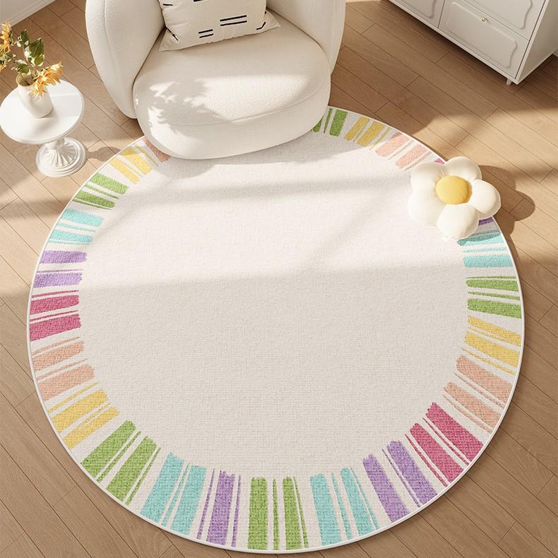 Carpet Living Room Round Dopamine Floor Mat Bedroom Bedside Dirt-Resistant And Easy To Take Care Of Waterproof And Non-Slip Sand Autumn Winter Carpet