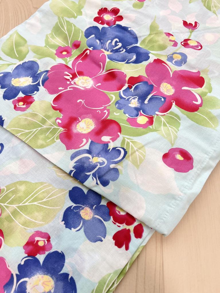 Plain Classic and Fits Adults 155cm Light Blue with Floral Special Sale Women's Yukata, Weave, Cute, - 170cm, Design, Price,