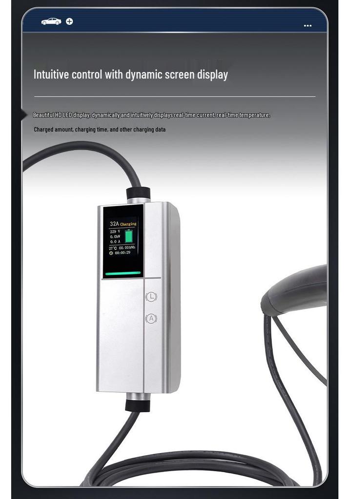 European Standard Portable Fast Charger for EVs - 7KW, 11KW, 22KW with Safety Protection