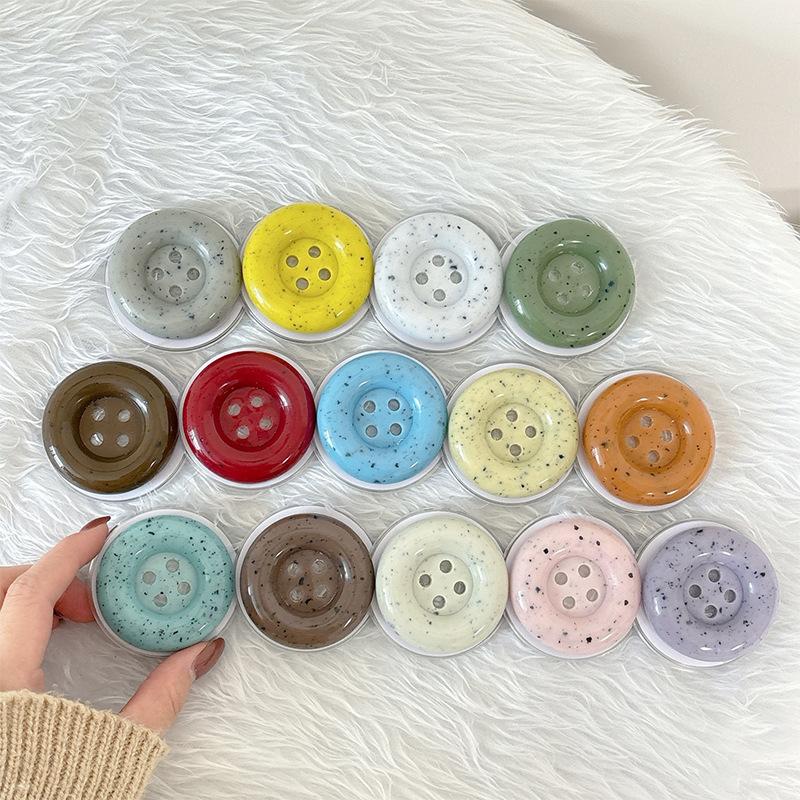 Ink Splashing Button Three-Dimensional Mobile Phone Airbag Bracket Magnetic Suction Telescopic Desktop Folding Bracket Lazy Ring Niche