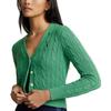 Polo Ralph Lauren Ss23 V-Neck Single-Breasted Knitted Cardigan Women cardigans Green WMPOSWENDW20155-300