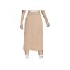 Nike Breathable Woven High-Waisted Solid Color Casual Long Skirt Women skirts Khaki DM6250-200