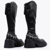 Chunky Platform Women High Boots Chain Leather High Heels Fashion Shoes 2025 Trend Designer Pumps Knee High Winter Botas Mujer