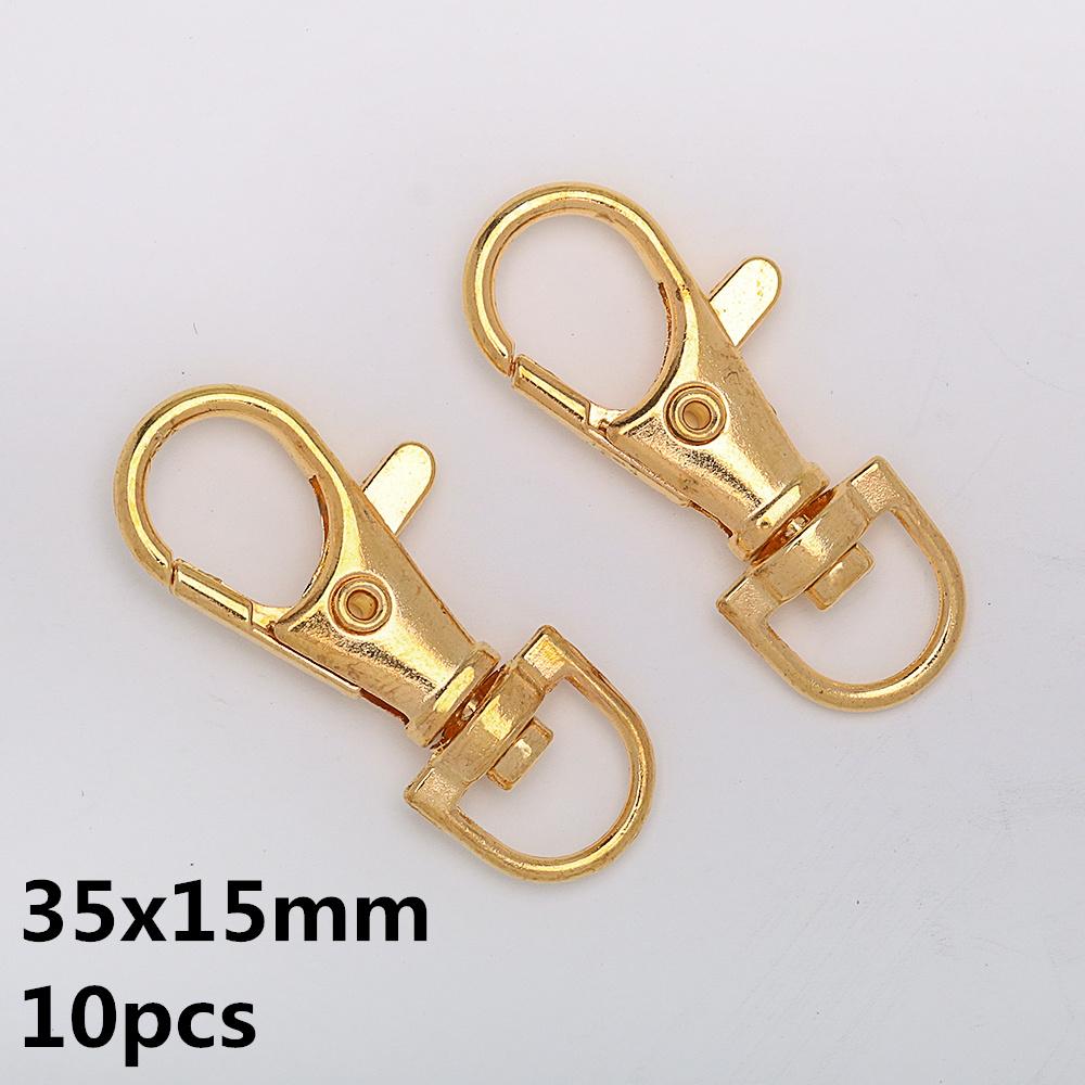 5-10pcs/Lot Lobster Clasp Hooks Spring Buckles Dog Chain Snap Hook Key Ring Swivel Connector Carabiner Handbag Belt Strap Clasp