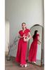 Elegantes Retro-Kurzarm-Taillenbetonendes Kleid für Damen, Frühjahr 2025