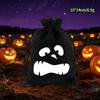 1/5Pcs Halloween Drawstring Treat Bags Pumpkin Ghost Print Portable Candy Storage Pouches for Holiday Party Gift Giving