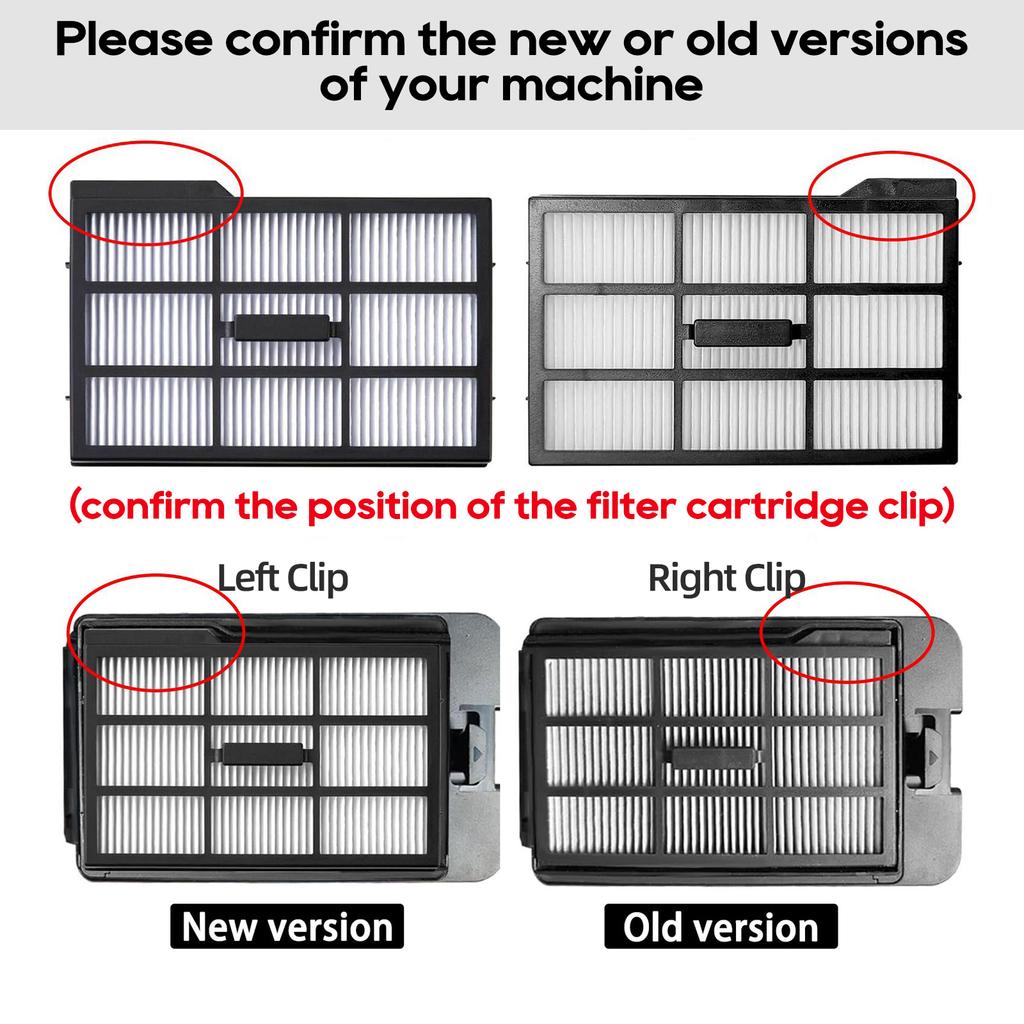 Compatible for Eufy Omni E25 / E28 Accessories Main Brush Hepa Filter Dust Bag Roller Mop, Old Version Filter