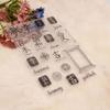 1 Sheet Clear Handmade Paper Crafting Stamp Crafts Hand Scrapbooking Supplies Card Making Decorations Seal Clear Stamp