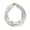 Vintage Necklace With Strong Light Round Shape Multiple Layers Of Weaving Layering Versatile Temperament Collarbone Pearl