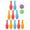1set/12pcs Mini Bowling Set Physical Exercise Hand-Eye Coordination Training Backyard Indoor Outdoor Party Leisure Sports XJM