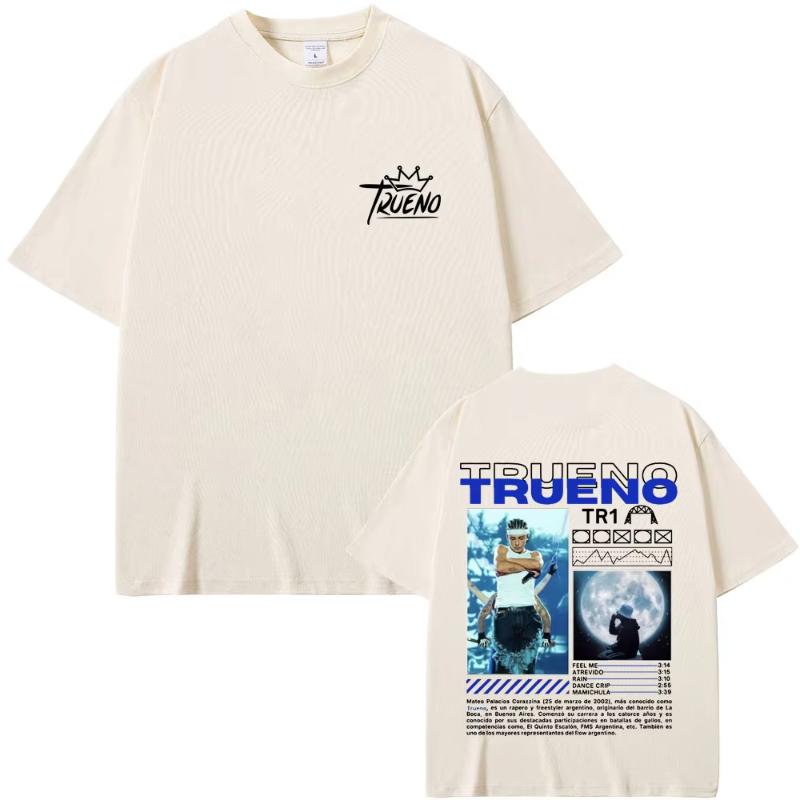 

Limited Rapper Trueno Graphic Tshirt Unisex Women Fashion Hip Hop Short Sleeve T Shirt Unisexs Cotton Oversized Tshirts Streetwear 4XL