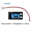 DC8-100V LCD Digital Display Battery Capacity Indicator Voltmeter Lead-acid Battery Power Indicator Meter With Alarm Temperature