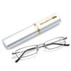 Unisex Portable Pen Holder Reading Glasses with Classic Glasses Case Ultra-light Fashion HD Anti-blue Light Presbyopia Glasses