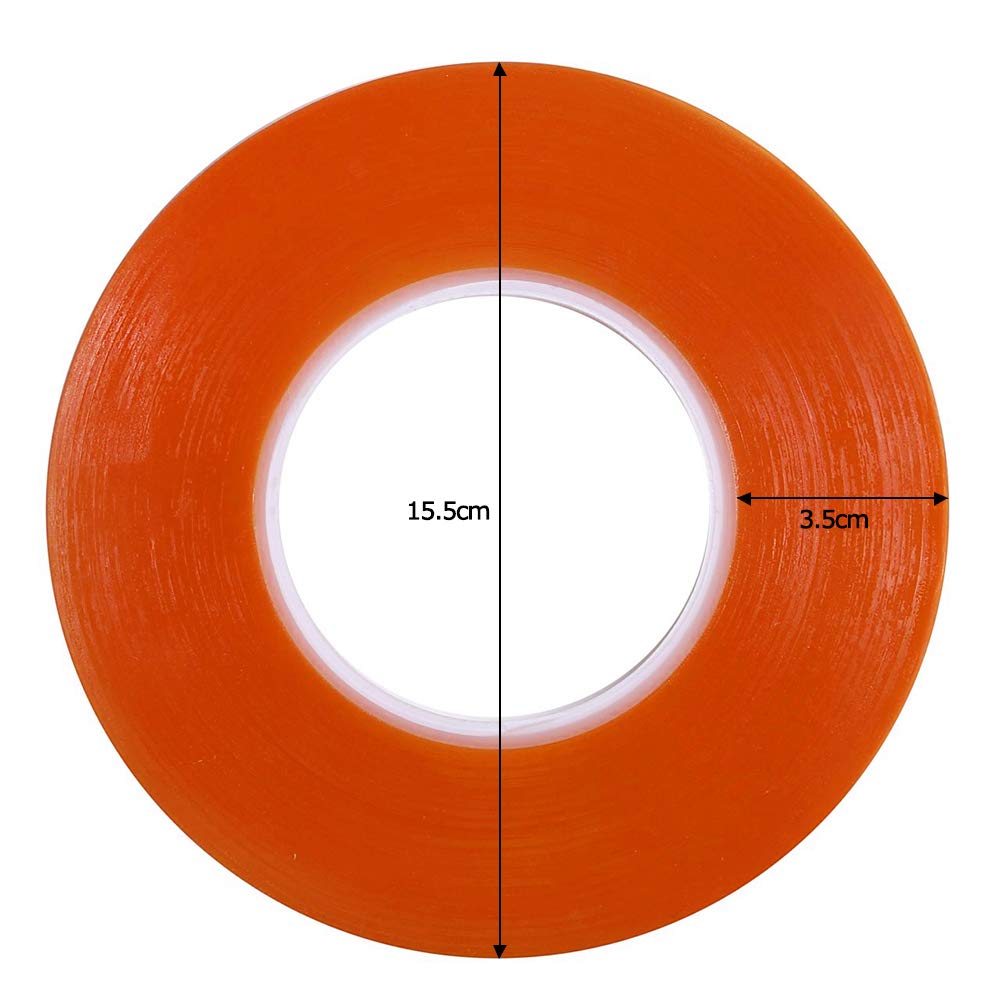 Double Sided Tape, Width 0.1 X Thickness 0.08 X Length 164.4 Ft (3 X