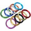 10 Rolls Colored Aluminum Wire Oxidized Flexible Bicycle Weaving Shape DIY Craft Making 0.8mm