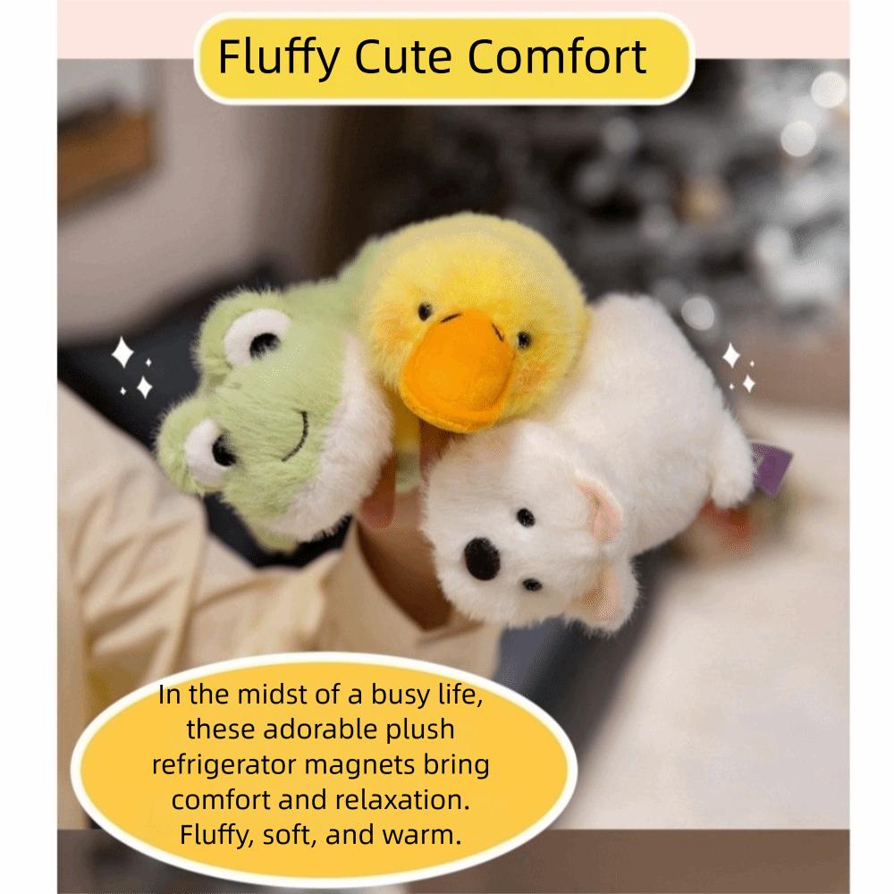 14cm Plush Toy Fridge Magnet Simulation Plush Toys Lovely Stuffed Animals  Birthday Gift
