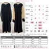 Langarm Chiffon Formell Perfekt für Hochzeiten und Sommer Schwarz x [RREMN] Damenkleid, Elegant, Lang, (JP, Alphabet, L, Beige) [Produktcode]