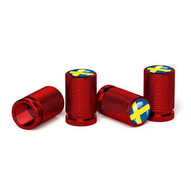 4Pcs Tyre Valve Cover Metal Car Tire Wheel Stem Air Valve Cap for Volvo XC40 XC60 XC90 C30 C70 S60 V50 V60 V70 Auto Accessoories