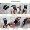 Pack of 2, heart-shaped design car seat back multi-functional hook, creative headrest car hook, hidden small hook