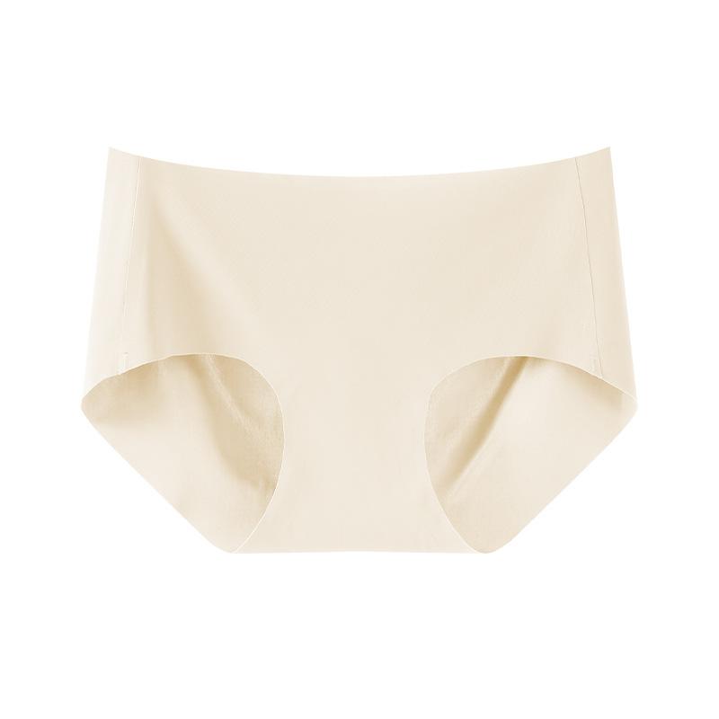 CWomen's Summer Cotton Non Trace Breathable Ice Silk Antibacterial Crotch Waist Triangle Briefs