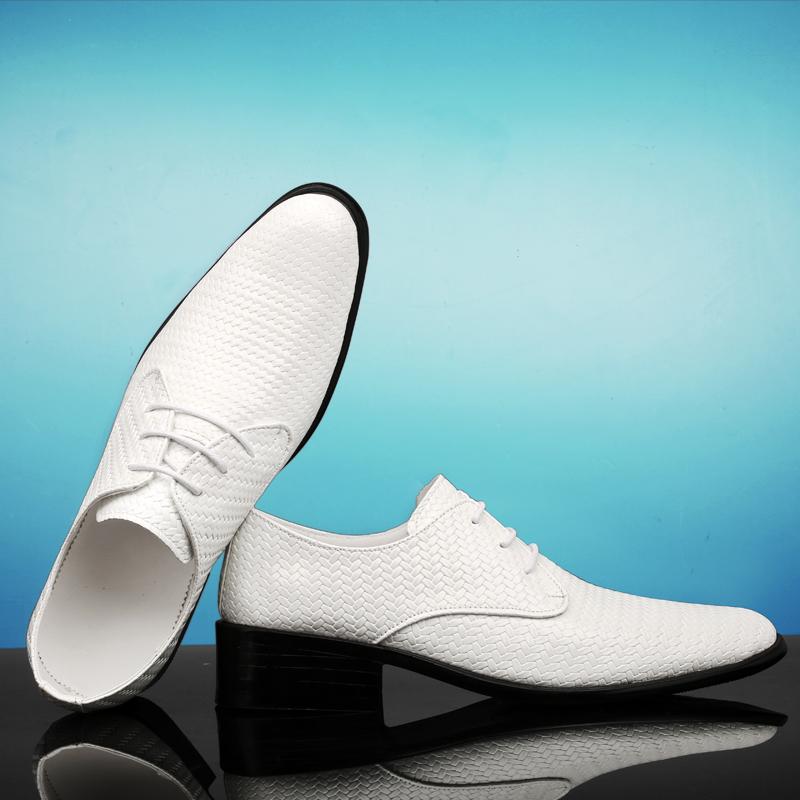 Classic Luxury Men's Leather Shoes Office Business Shoes Men's Banquet Shoes Elevated Shoes Red Durable Casual Shoes Pointed