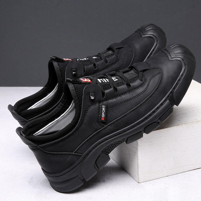 Neue Herrenschuhe für den Frühling Leder vielseitig rutschfest Outdoor-Sport Freizeitlederschuhe Herren Bergsteigerschuhe bequem