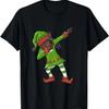 Black African American Dabbing Girl Elf - Christmas Holidays T-Shirt