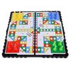 1Set Magnetic Foldable Flying Chess Crawling Mat  Portable Board Game Camping Travel Game Set Aeroplane Chess