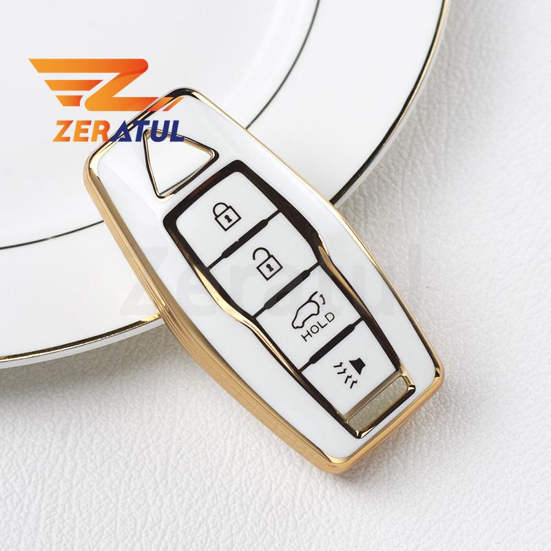 3/4 Botton Tpu Car Key Case Cover For Mitsubishi Outlander Auto Smart Remote Shell Fob Holder Keyless Protector Accessories