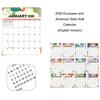2026 Calendar Planner Wall Mount Paper Calendar 12 Month runs from January to December For Home Office School