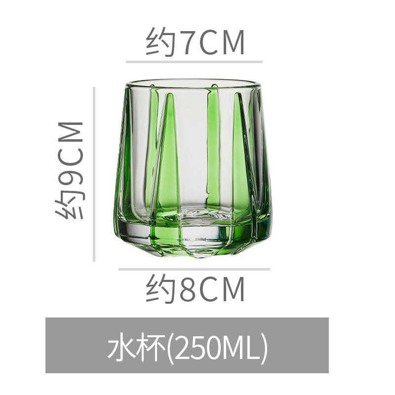 Creative Sword Patterned Crystal Glass Cup, Colored Electroplated Whiskey Glass, High-value Beer Glass, Cold Brew Coffee Cups