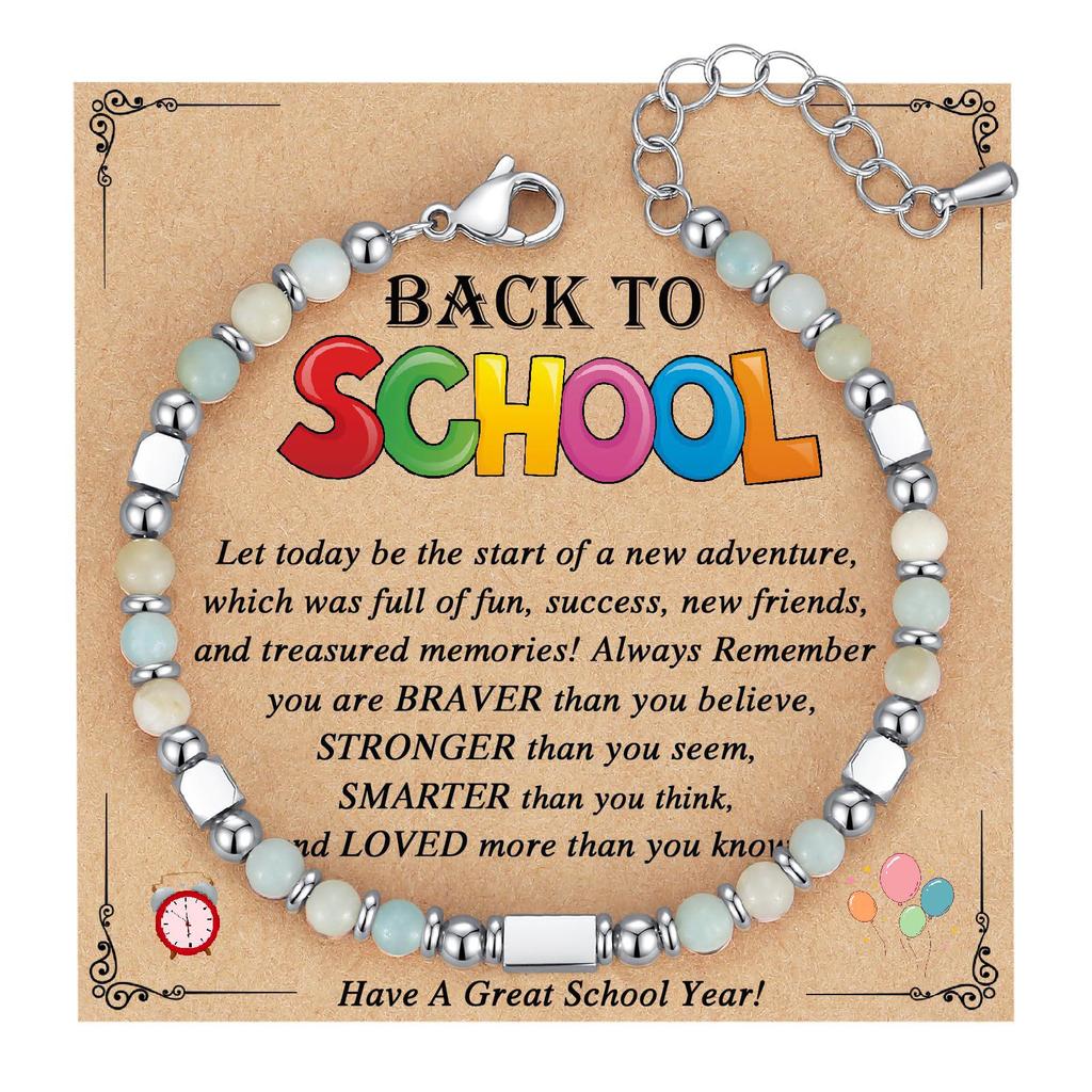 Bracelet de Couple Bohème 4MM: Pierre Naturelle Perlée avec Turquoise Zèbre Poudre et Acier Inoxydable