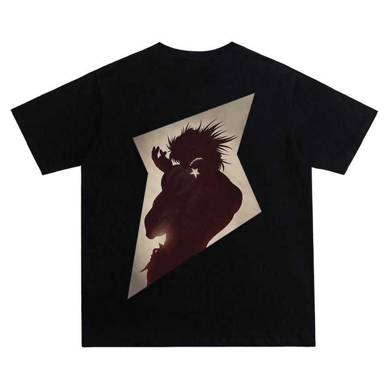 JOJO Miracle Adventure Heavy Cotton Short Sleeve Simple Versatile Creative Printed Men's and Women's Streetwear