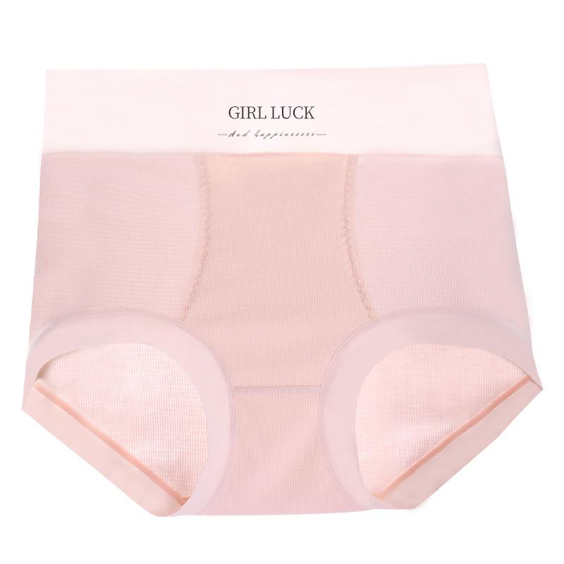 Chiloți cu talie înaltă plus size cu antibacterian fără cusături respirabili chiloți de damă