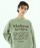 WAIKEI Maltese Archive Line Graphic Knit Mint