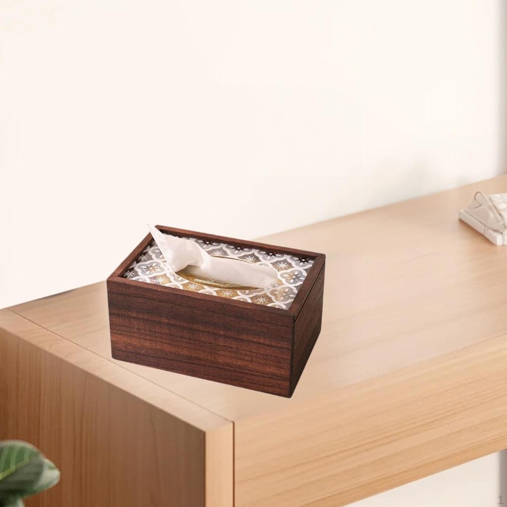 Elegant Wooden Tissue Box Holder for Home And Office