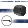 ACROPIX Female Flare Cap Port Plug Block Off Fitting Nut Adapter Universal Black 4pcs AN10