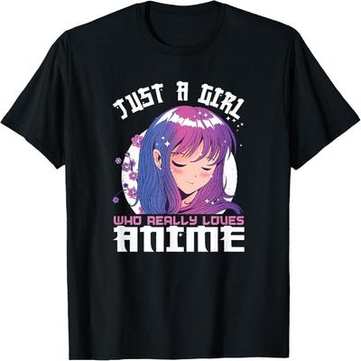Anime Gifts for Teen Girls Just A Girl Who Loves Anime T-Shirt
