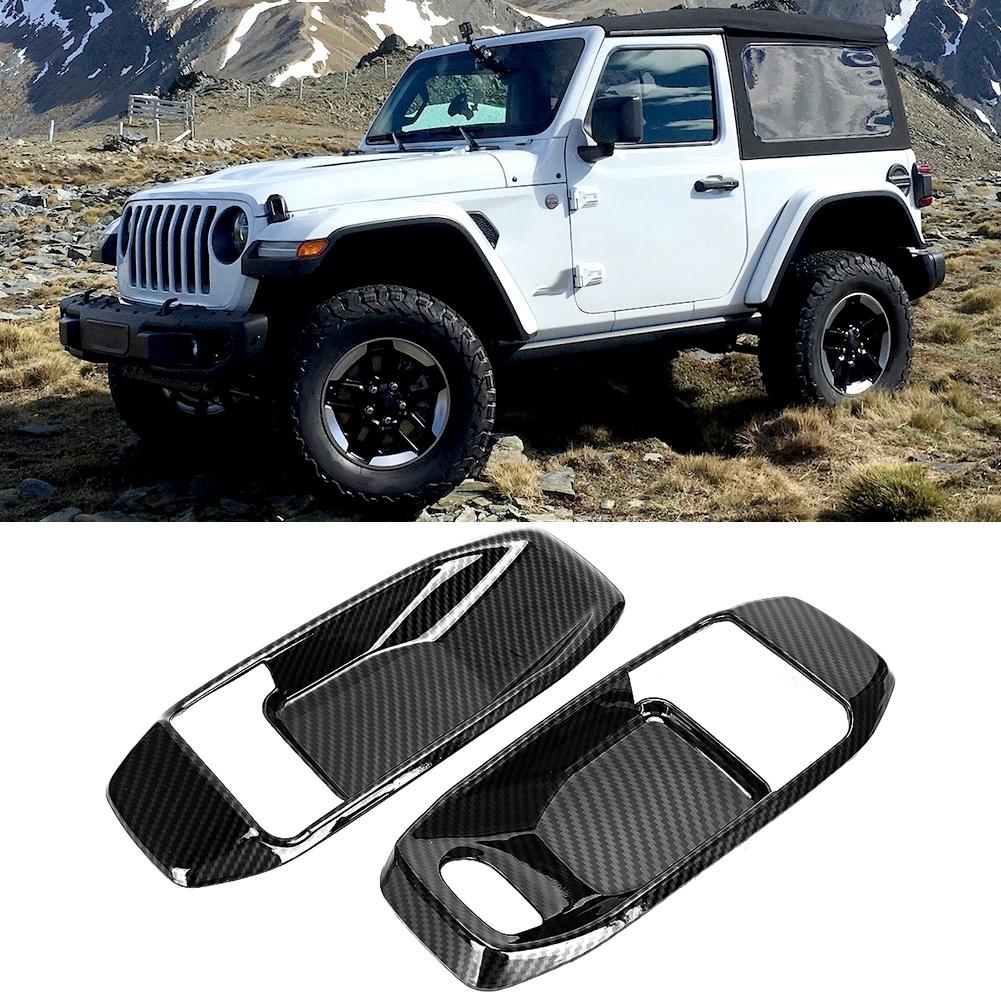 Car Door Handle Bowl Cover Stickers Decoration Fit for Jeep Wrangler JL 2018  Interior Mouldings