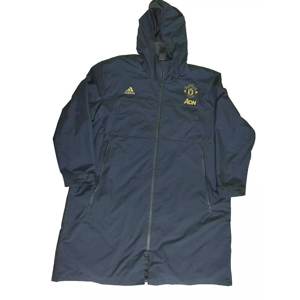 Adidas Manchester United Long Warm Comfortable Breathable Jacket Unisex Jacket Blue CW7564