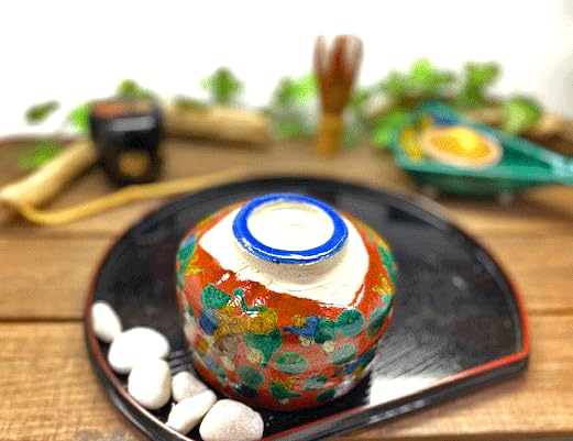 Kutani ware Wooden rice copy [Matcha bowl]