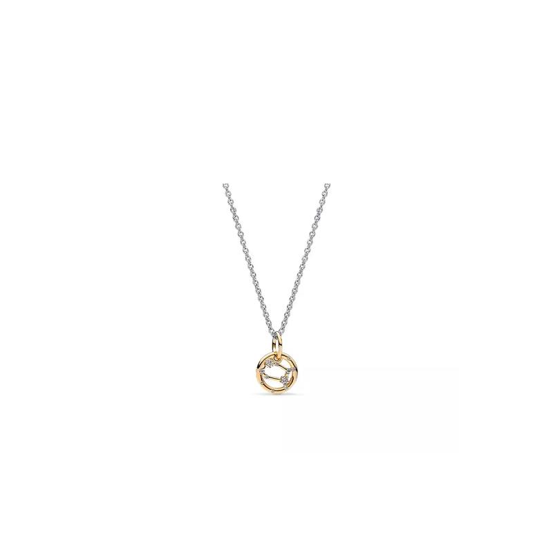 Pandora Constellation Story Set, Synthetic Cubic Zirconia Necklace, Same Style for Men and Women, Couple Style, Multi-Color ZT2753 коричневый