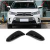 For Toyota Highlander 2015- Bright Black Side Mirrors Rearview Trim Cover 2X